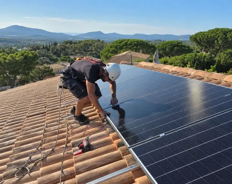 Installateur panneaux solaires Villevieille — pose photovoltaïque sur toiture