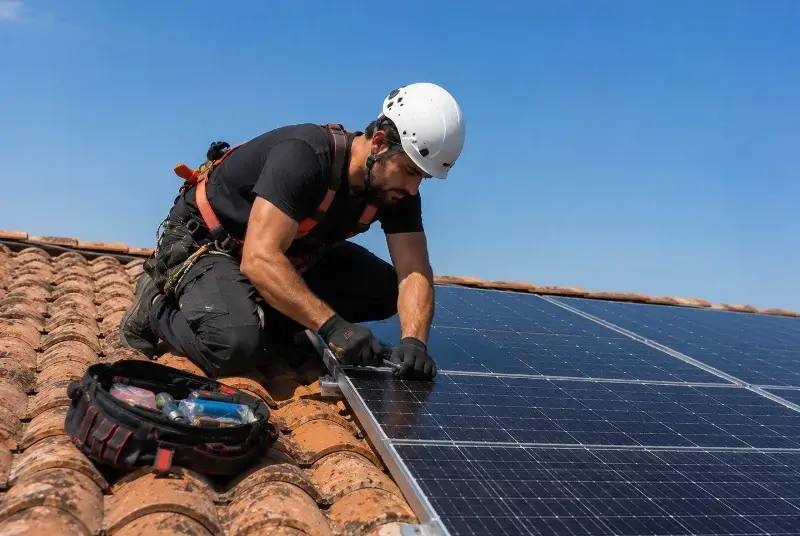 Maintenance et monitoring de panneaux solaires à Villevieille