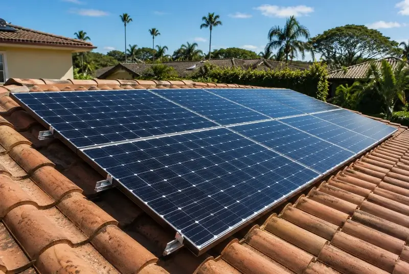 Installation de panneaux solaires à Villevieille
